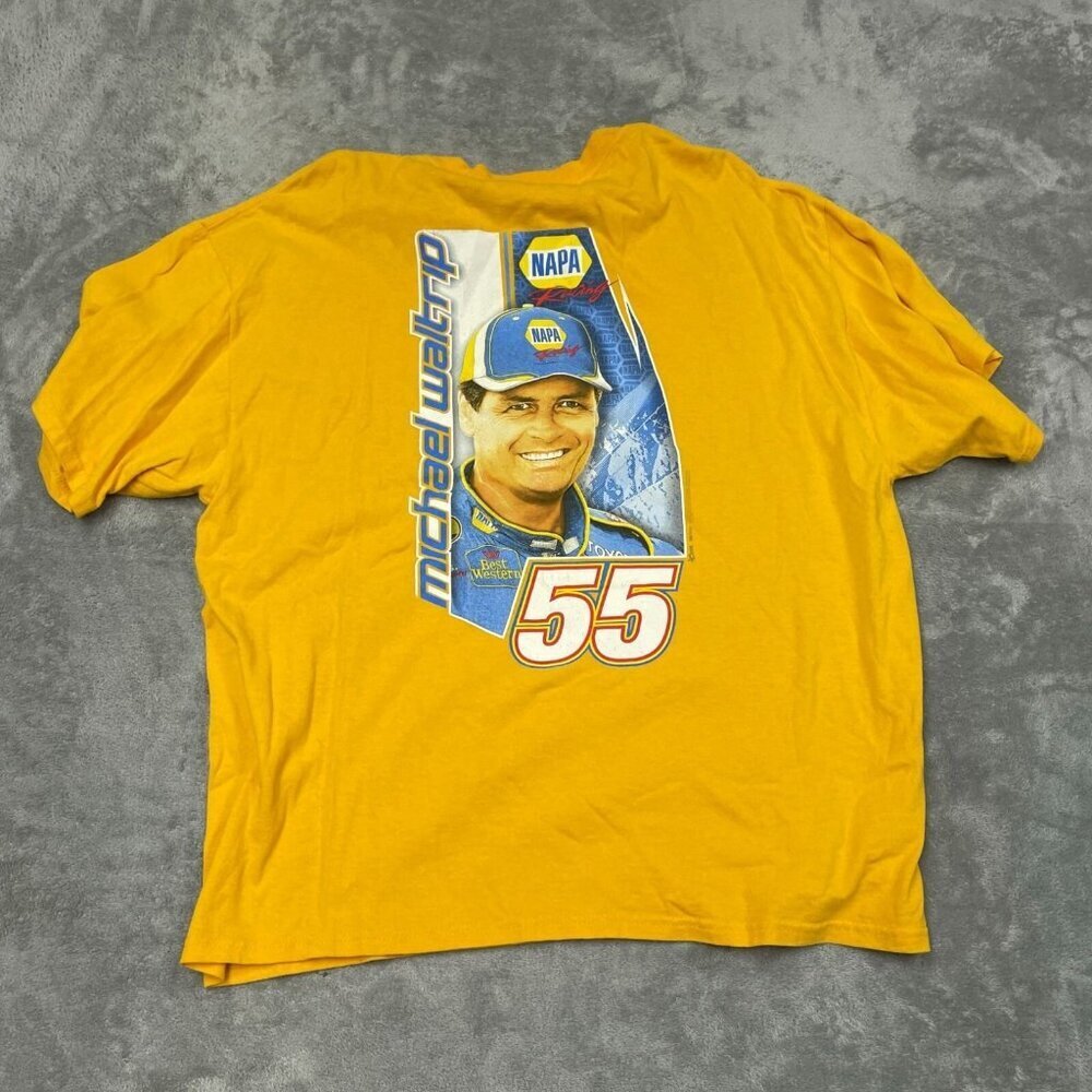 Vintage Chase Authentics Michael Waltrip #55 Napa Racing T-Shirt XL 6311 - Picture 2 of 7